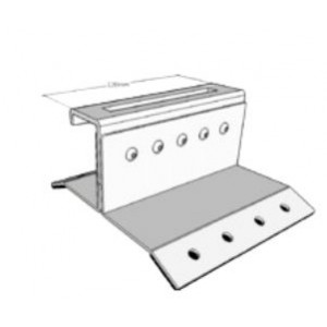 KD Solar 120mm Landscape mounting bracket for corrugated flat roof  A-frame mounting solution