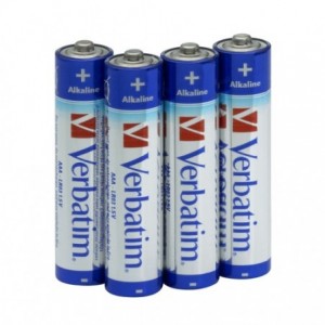 Verbatim AAA Alkaline Batteries - 4 Pack