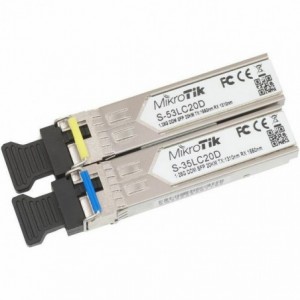 MikroTik S-3553LC20D- 1.25G SM 20km T1550nm/R1310nm