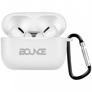 Bounce Clef X True Wireless Earphones - White + Case + Silicone Accessories