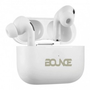 Bounce Clef X True Wireless Earphones - White + Case + Silicone