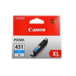 Canon Original CLI-451 XL Cyan Ink Tank 665 Page Yield