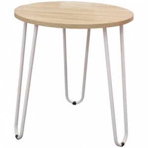 Everfurn Dallas Coffee Table- Durable- Powder Coated Steel Legs- Compact Modern Design.