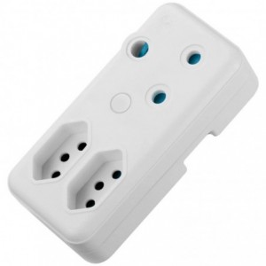Ellies 3 Way Adaptor - White