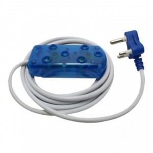 Ellies 2 Way Light Duty Coloured Extension Lead -5M