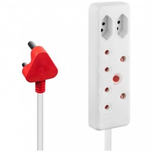 Ellies 4 Way Medium Surge Extension Lead -5M