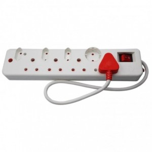 Ellies 8 Way Medium Surge Multiplug 0.5M