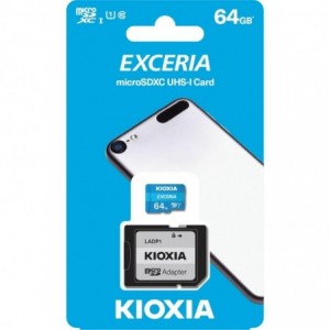 Kioxia 64GB Micro SDHC- UHS-1 Read 100MBs CL10
