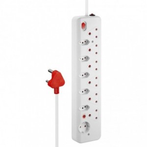 Nexon 12 Way  Medium Surge Multiplug 0.5M - White