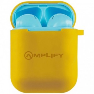 Amplify Buds Series True Wireless Earphones with Silicone Accessories - Blue/Orange