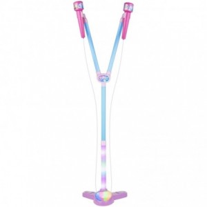 Double Karaoke Mic Stand With RGB LIGHTS- Frozen