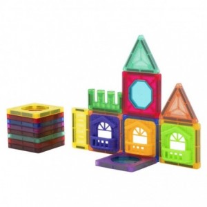 20 magnetic tiles and windows