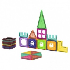 30 magnetic tiles and windows