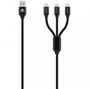Volkano On The Go 3-in-1 Braided Cable