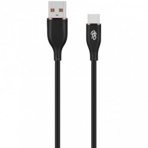 Pro Bass FlexiCord Series 2m USB To Type-C Charging Cable - Black