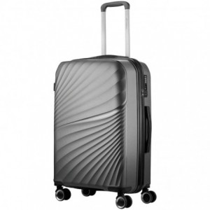 Travelwize Quartz PP 66cm 4-Wheels Spinner Luggage Silver