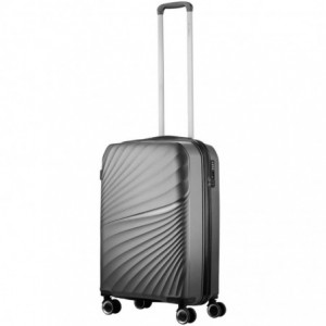 Travelwize Quartz PP 76cm 4-Wheels Spinner Luggage Silver