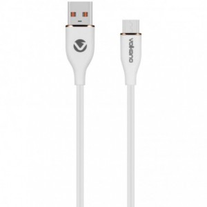 Volkano Flexi Series USB to Micro USB 1.5M 18W - White