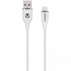 Volkano Flexi Series USB to MFI Lightning 2.5M 27W- White