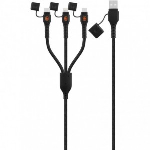Rugged by Volkano Water- and Dust-Proof USB to 3-in-1 Cable - 1.2m