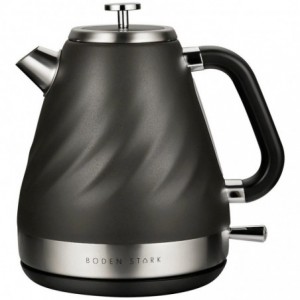 Boden Stark 1.7L Stainless Steel Kettle charcoal