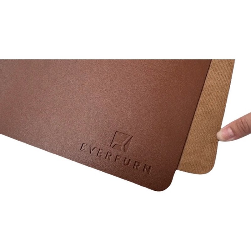 Everfurn Prime PU Desk Mat - Brown - GeeWiz