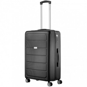 Travelwize Maple ABS 65cm 4-Wheels Spinner Luggage Black