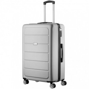 Travelwize Maple ABS 75cm 4-Wheels Spinner Luggage Silver