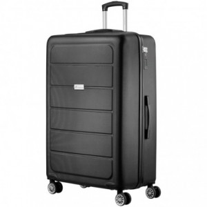 Travelwize Maple ABS 85cm 4-Wheels Spinner Luggage Black