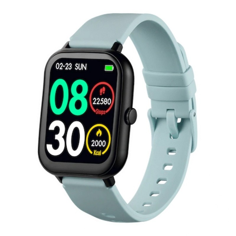 Volkano Chroma Series Smartwatch with Teal strap - GeeWiz