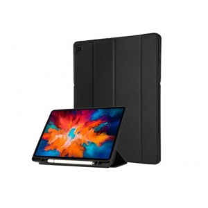 Tuff-Luv - Folio Smart Case (with Pen Holder) - Compatible with the Samsung Tab S6 Lite (Model: P625) - Black