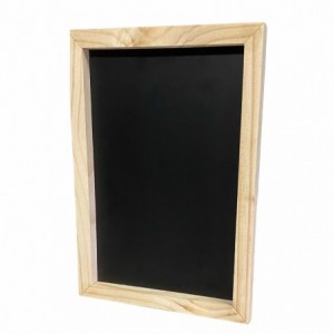 Chalk Writing Slate Wood Framed Black A4