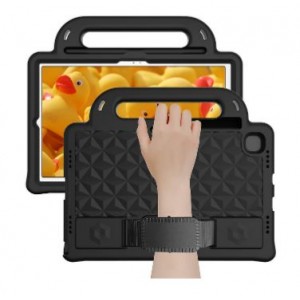 Tuff-Luv - Rugged Kids Case (with Pen Holder) - Compatible with the Samsung Tab S6 Lite (Model: P625) - Black 95056560419436)