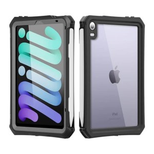 Tuff-Luv Rugged Armour Case IP68 rating - the RuggedShield case ensures your Apple iPad Mini 6/7 2024 stays 100% Waterproof - keeping it safe from spills- rain- and even brief submersion in water - In