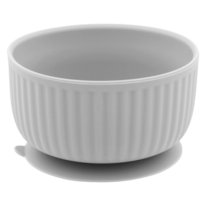 Silicone Suction Bowl - Stone