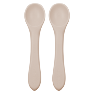 Silicone Feeding Spoons 2-Pack - Ivory