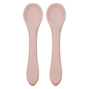 Silicone Feeding Spoons 2-Pack - Rose