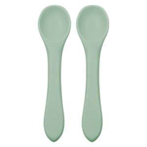 Silicone Feeding Spoons 2-Pack - Sage