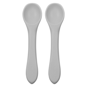 Silicone Feeding Spoons 2-Pack - Stone