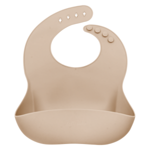 Silicone Bucket Bib - Ivory