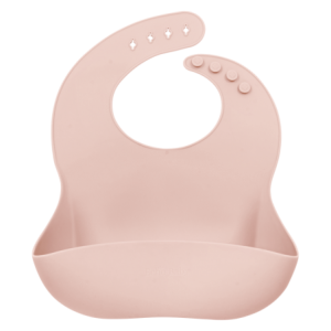 Silicone Bucket Bib - Rose