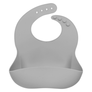 Silicone Bucket Bib - Stone