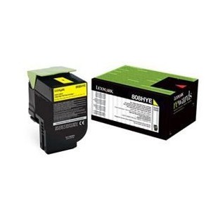 Lexmark 808HYE CX410 / CX510 Yellow High Yield Toner Cartridge