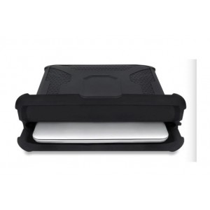 Tuff-Luv - Rugged Silicone Laptop Sleeve Compatible with Chromebook and 14" Laptops - Black