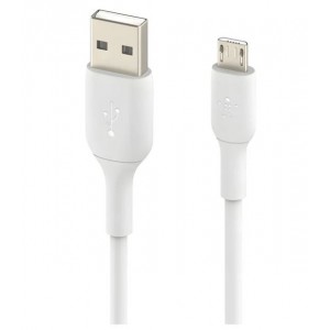 Belkin - BoostCharge USB-A to Micro-USB Cable - 1 Meter - White (745883788309)