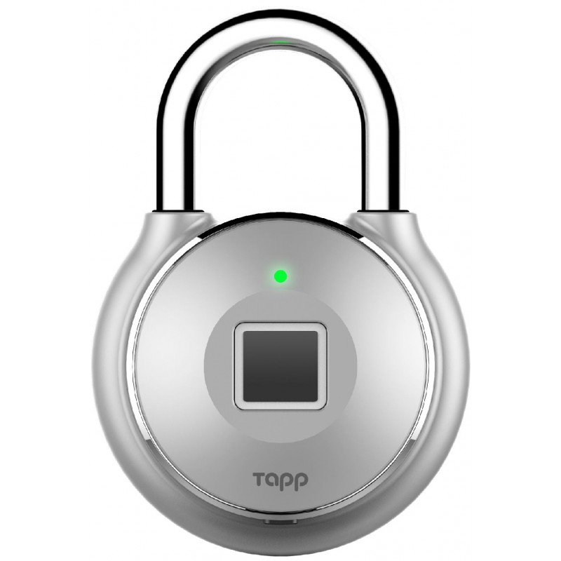 Tapplock One Smart Fingerpring Padlock - Silver