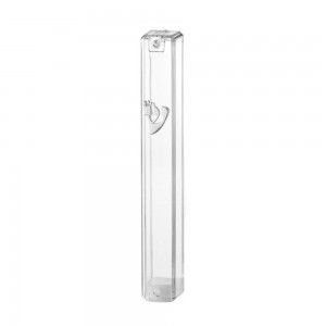 Single Clear Mezuzah Case - 10CM