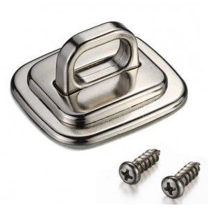 Tuff-Luv - Computer Desk Zinc Alloy Lock Mount/Security Base 2CM X 2CM  - Locking Plate - Silver - 1 year warranty