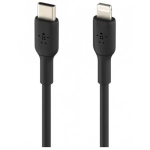 Belkin - BoostCharge USB-C to Lightning Cable 1 Meter - Black (745883788781)