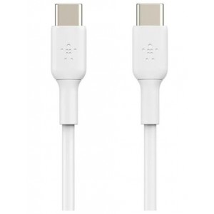 Belkin - BoostCharge - USB-C to USB-C - 1 Meter Cable - White - 2 Year Warranty (Support up to 60Watt (3A/20V) PD fast charging to your device.Use them at home- in your car- or anywhere you need to sy